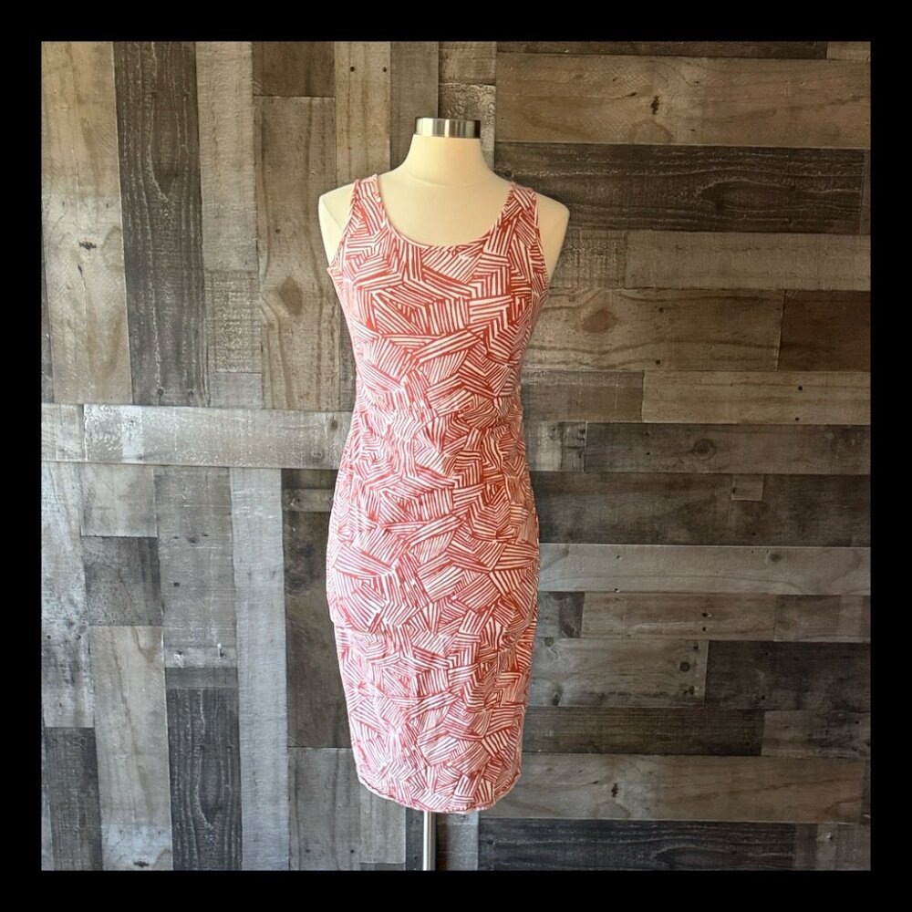 Isabel Maternity ruched maxi dress pregnancy medium geometric print summer party